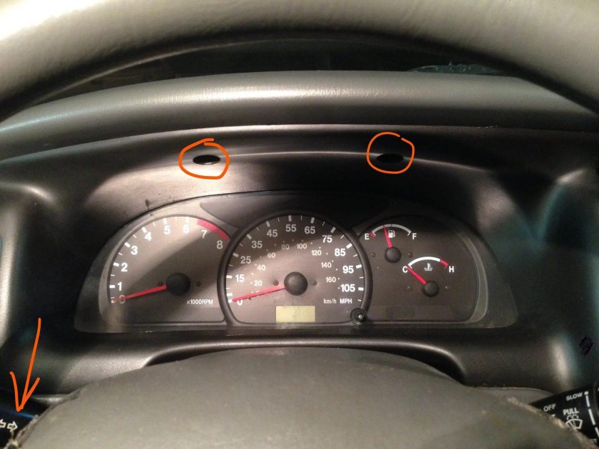 Хендай акцент 2005 панель приборов