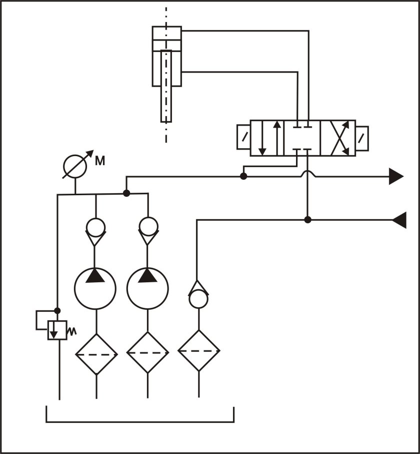 Хема гидравличекая принципиальная