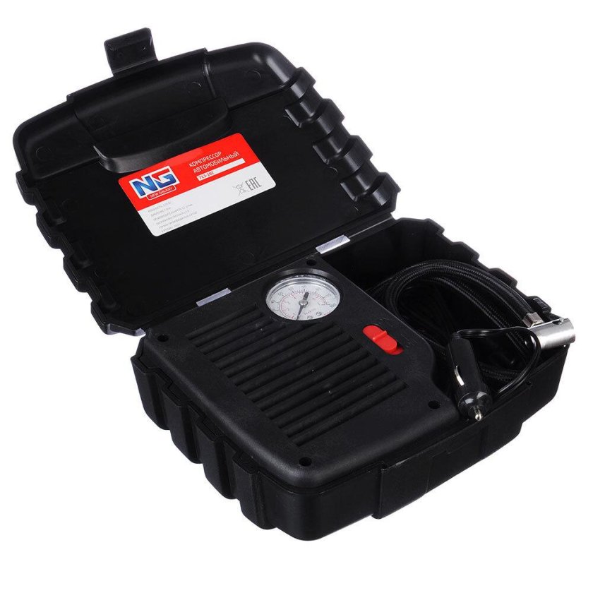 Компрессор автомобильный, 120 Вт, 30 л/мин