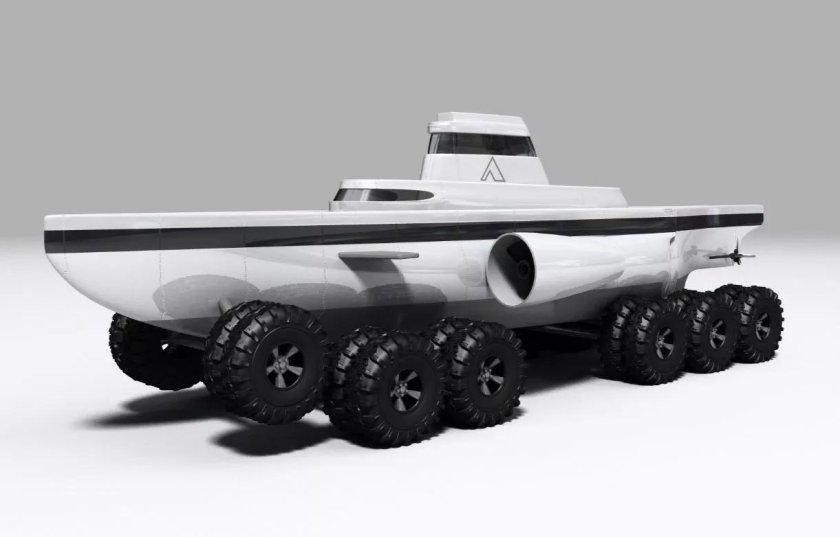 Катер на колесах