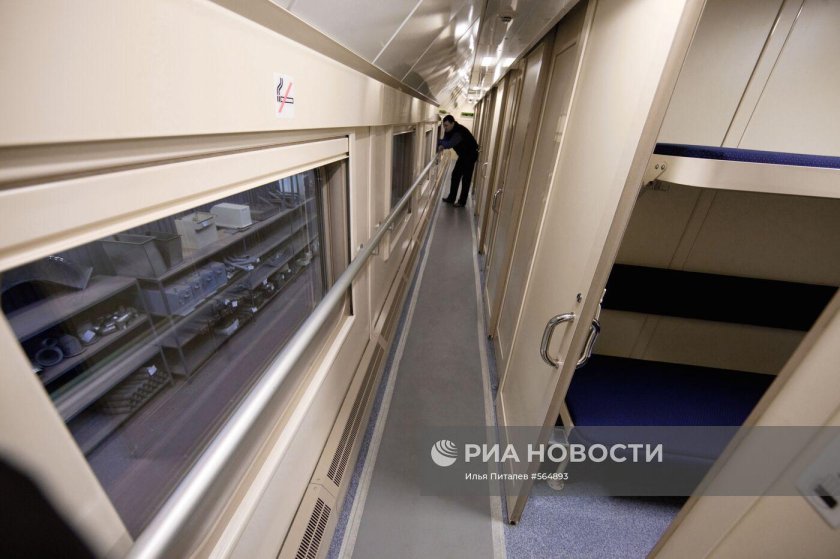 Двухэтажный вагон РЖД купе