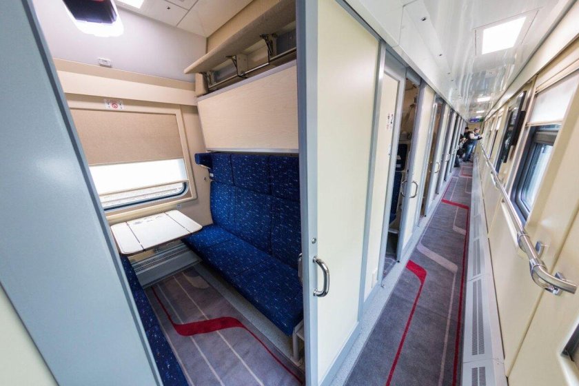 Поезд РЖД внутри