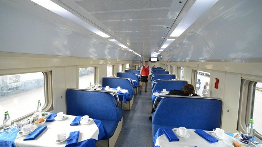 Двухэтажный вагон ресторан ржд