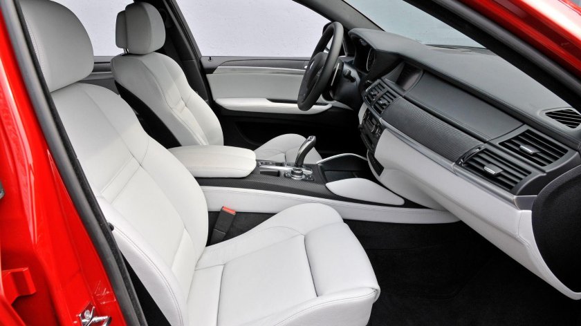 BMW x6m белый салон