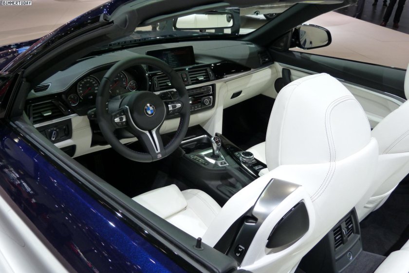 БМВ 4 белый салон