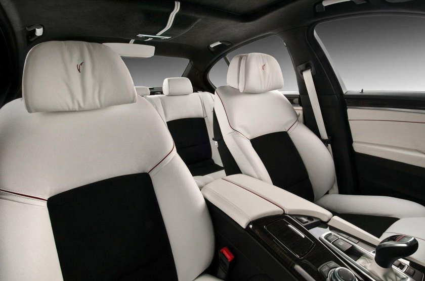 BMW f10 белый салон