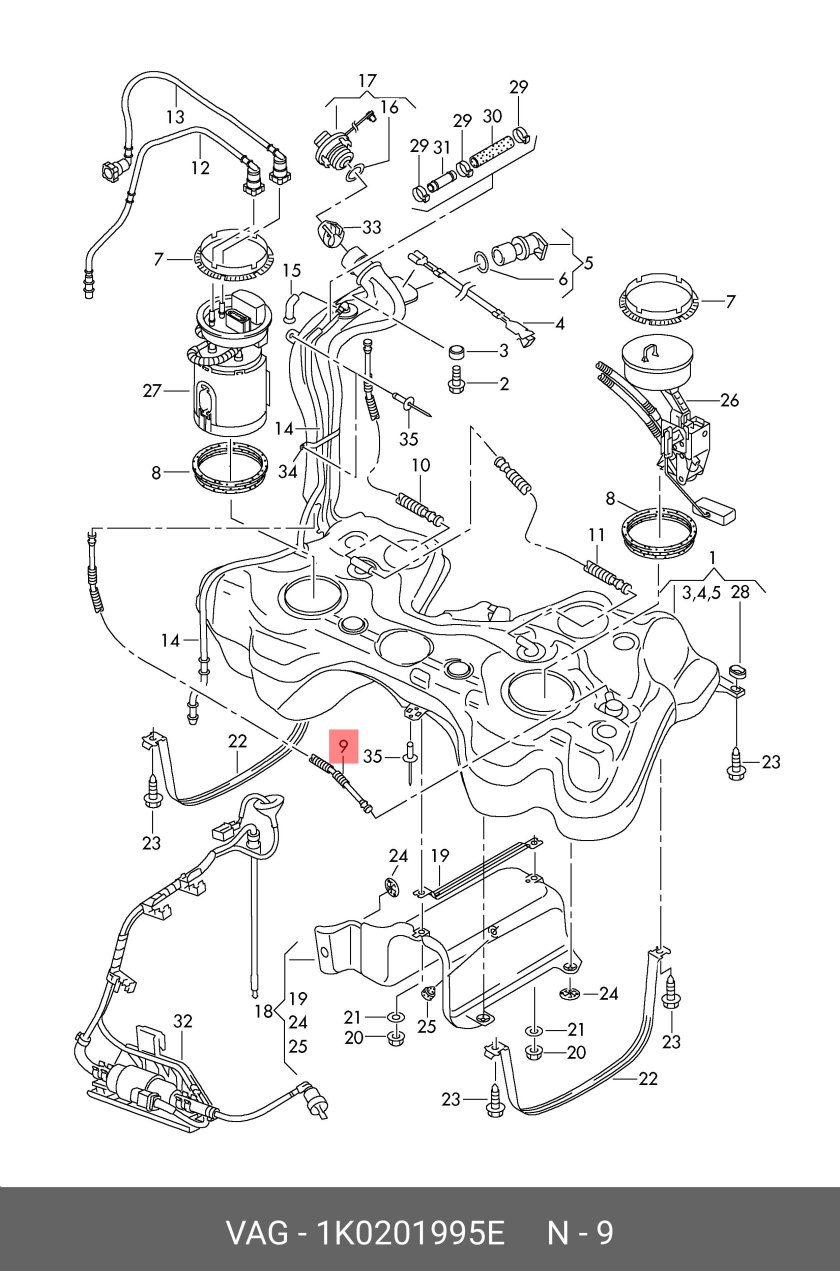 Топливная система Шкода Йети 1.2