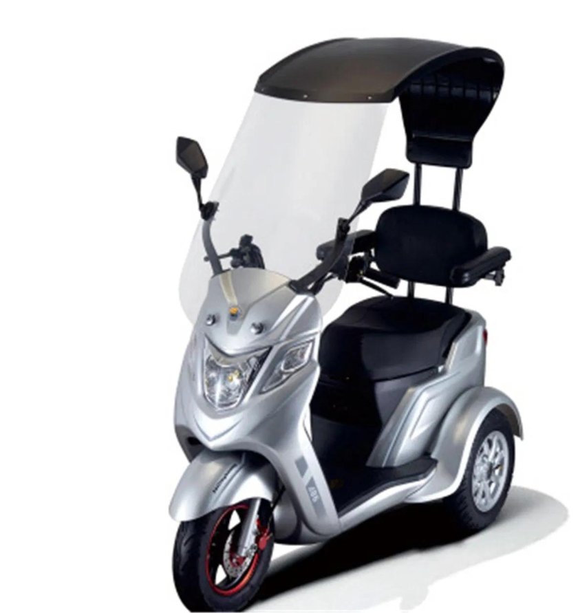 Veleco 3 Wheeled Folding Electric Scooter Mobility Trike zt16 (Silver)