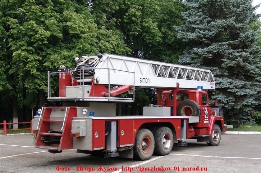 Пожарная автолестница КРАЗ