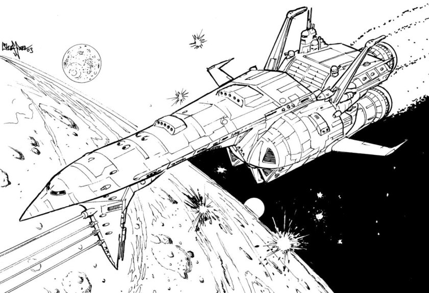 Раскраска космические корабли