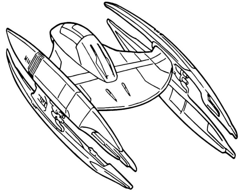 Раскраска Звездные войны корабли