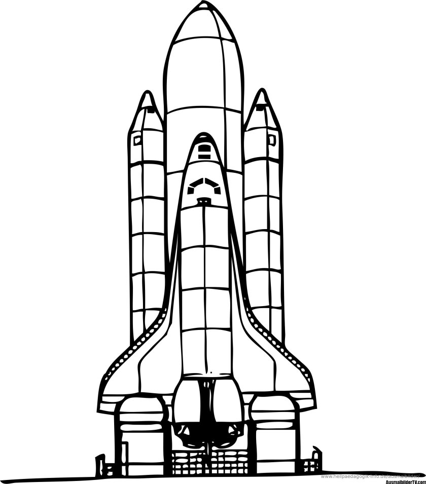 Раскраска Спейс шаттл