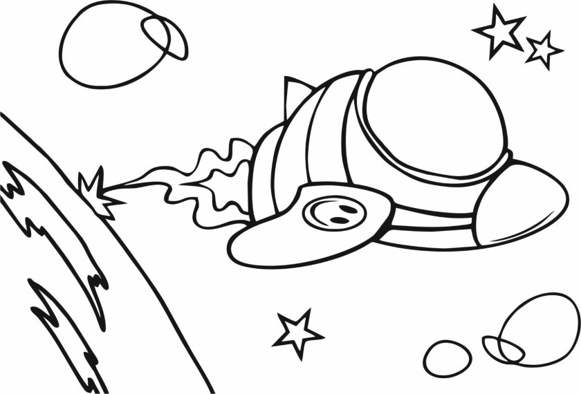 Космос раскраска для детей