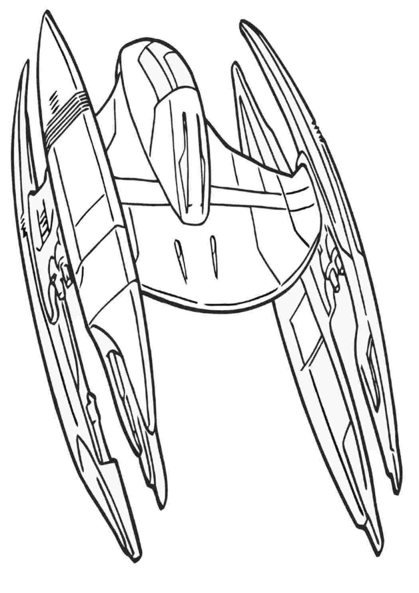 Раскраска звездолет