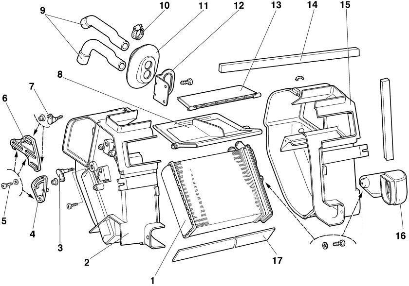 Отопитель ВАЗ 2123 Шевроле Нива