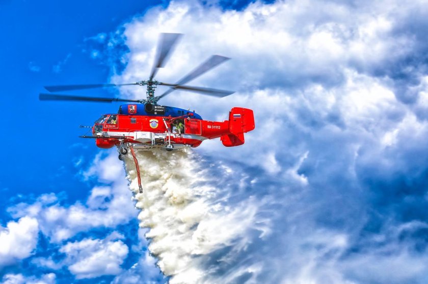 Ка-32 с системой пожаротушения