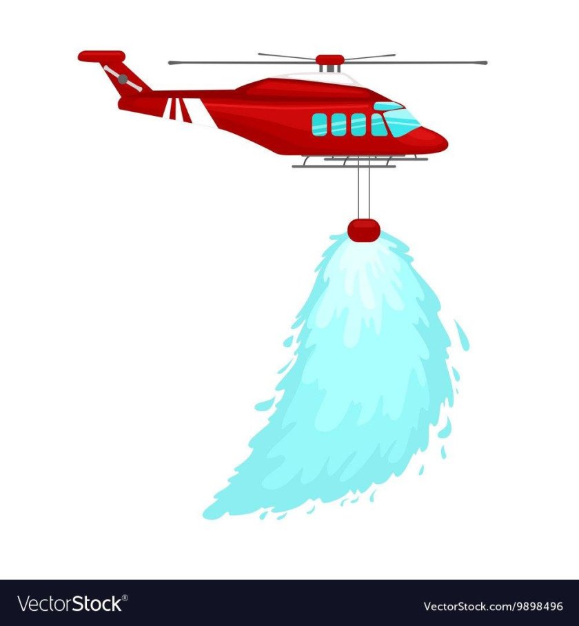 Тушение пожара с вертолета