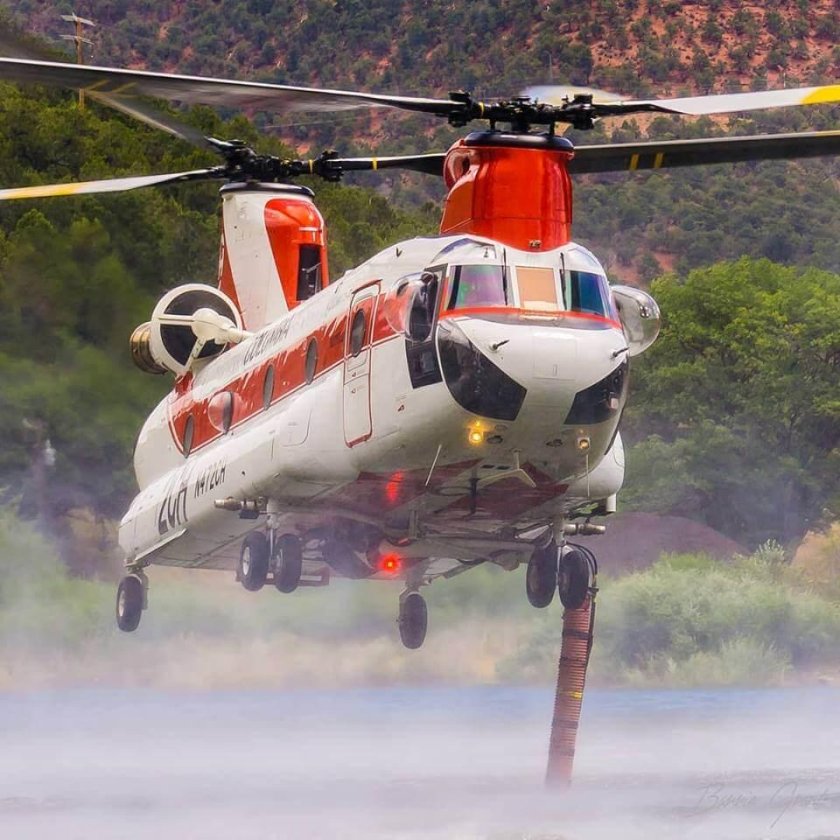 Пожарный вертолет. Чинук. Колумбия