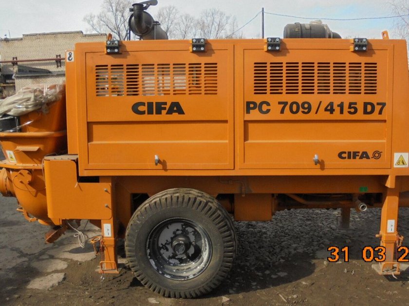 Бетононасоса CIFA 709/415