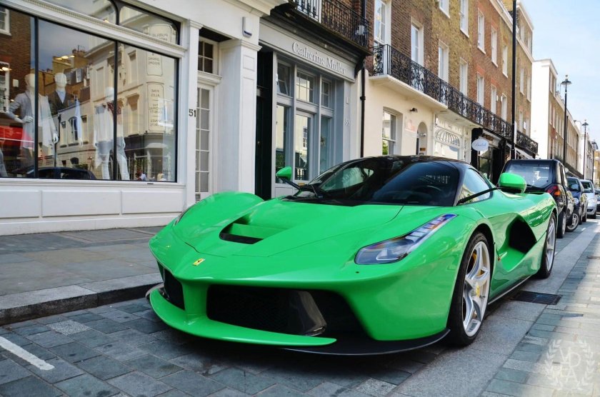 Ferrari laferrari green