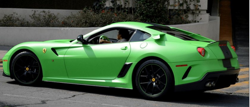 Феррари зеленая матовая