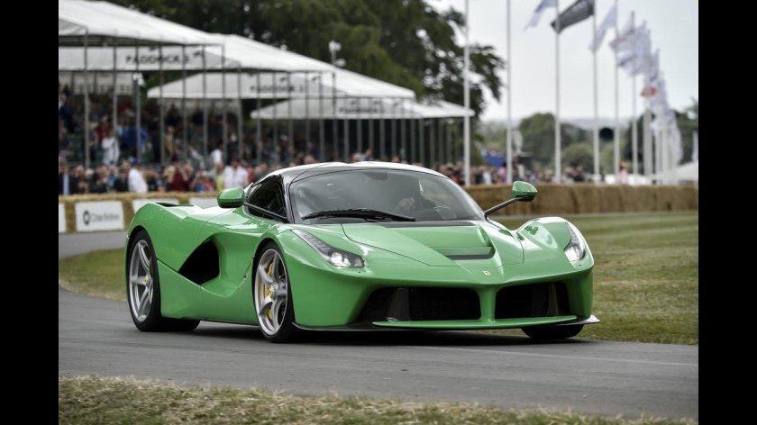 Феррари лаферрари зеленая