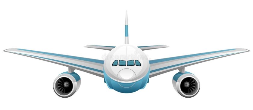 Самолет на белом фоне