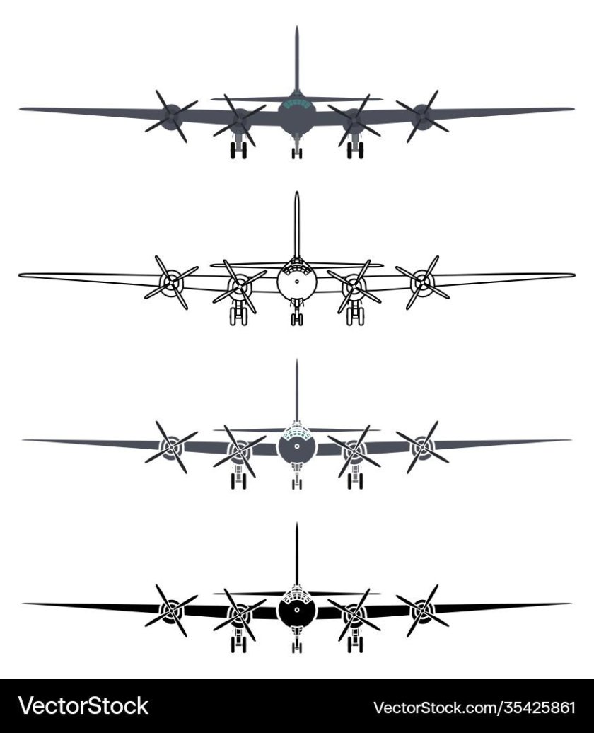 Самолет вид спереди рисунок