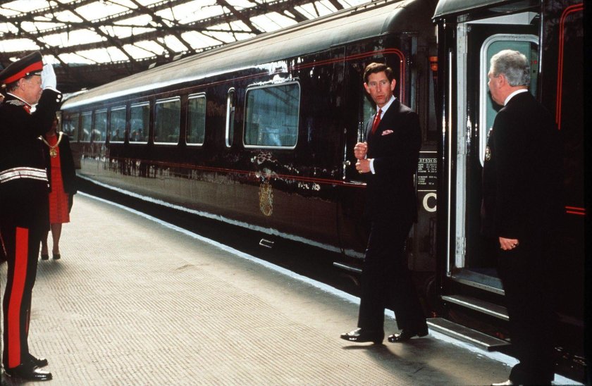 Поезд королевы Елизаветы 2 внутри