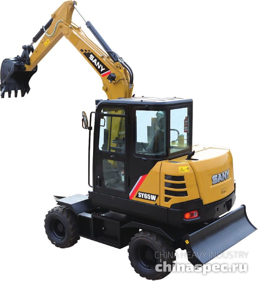 Экскаватор колесный sany sy65w