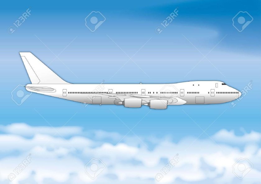 Боинг 747 вектор