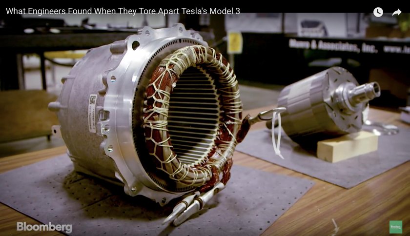 Асинхронный двигатель Тесла модель s