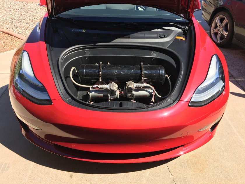 Подкапотное пространство Tesla model 3