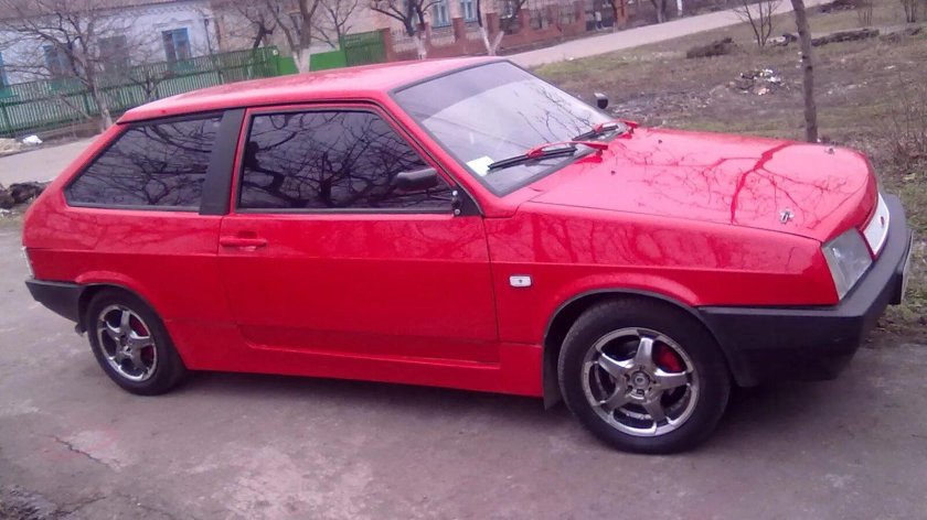 Лада 2108 красная