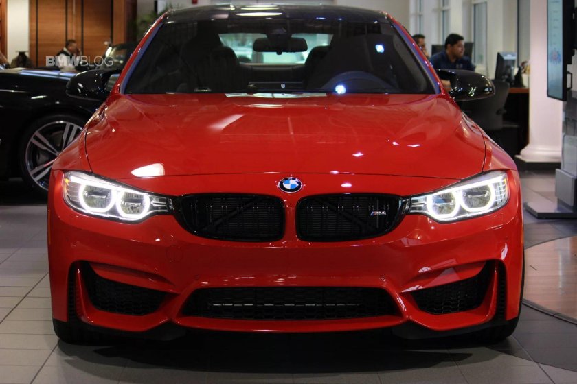 Red BMW m4 Coupe
