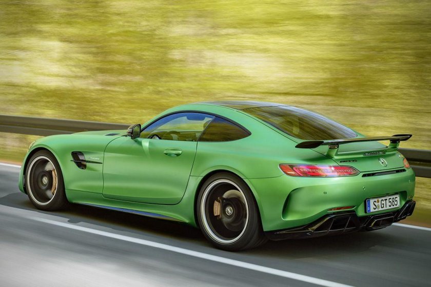 Мерседес СЛС АМГ зеленый