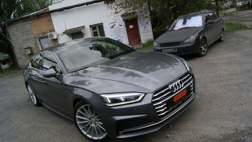 Audi a5 серая