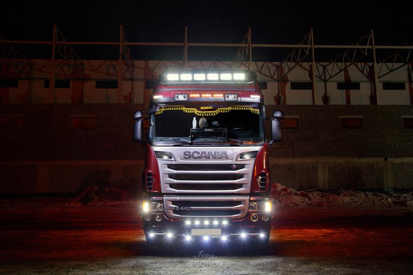 Скания с730 ночь