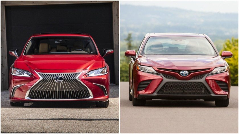 Lexus es vs Toyota Camry