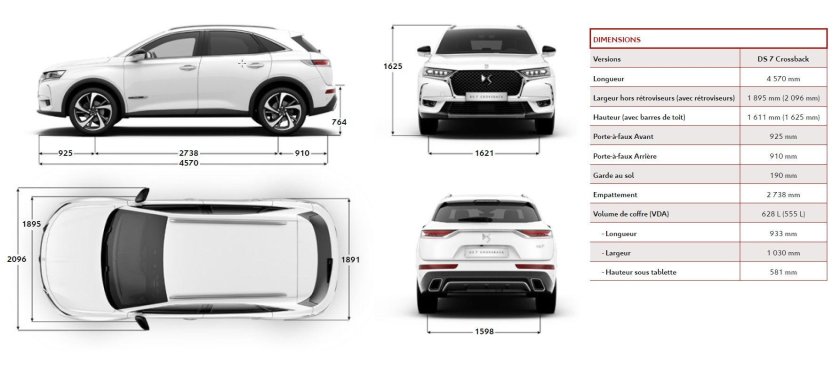 Citroen DS габариты