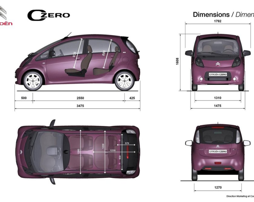 Citroen c4 Picasso чертежи