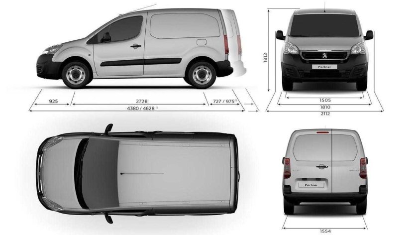 Пежо партнер 2021 габариты кузова