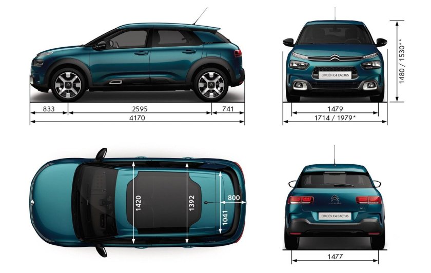 Citroen c4 Cactus багажник