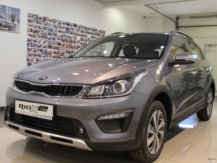 Kia Rio x-line серый