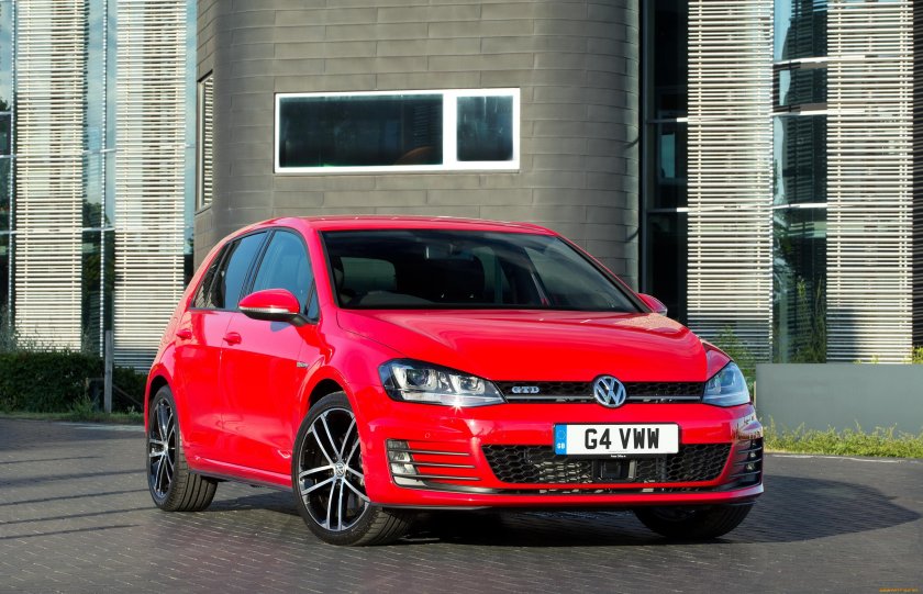 Volkswagen Golf VII красный