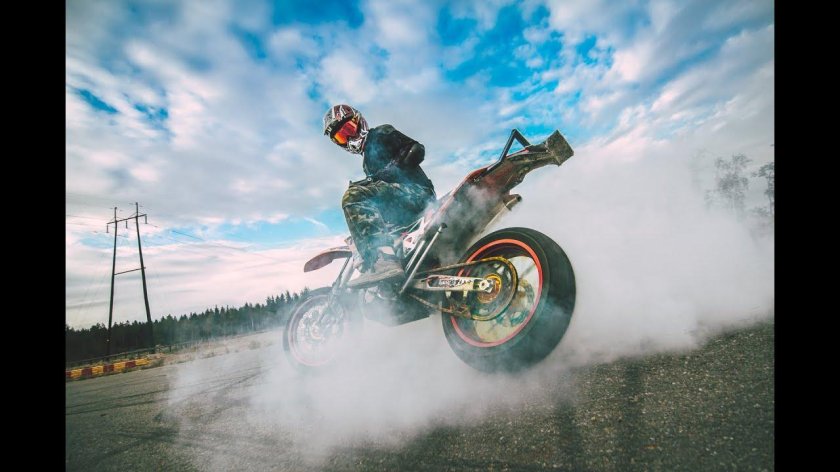 Бернаут супермото