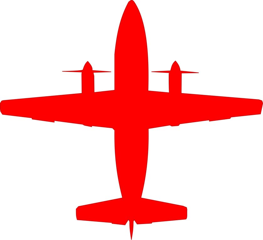 Силуэт самолета