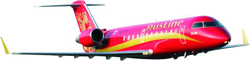 Красный самолет на белом фоне