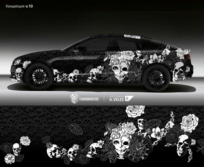 Эскизы винилов на авто