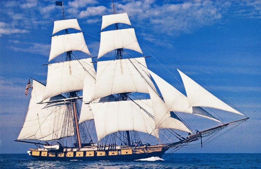 Бриг — двухмачтовый парусник